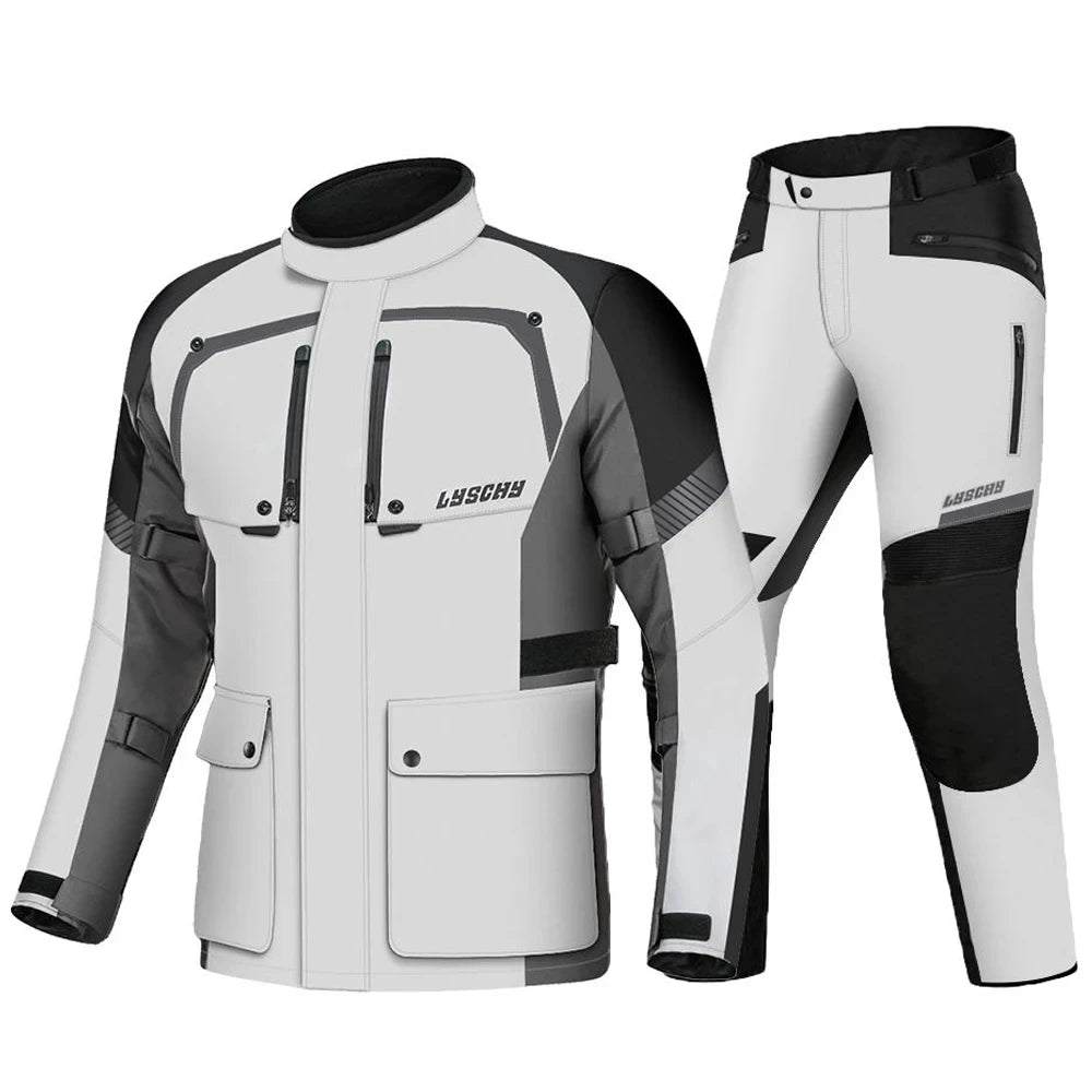 Motorcycle Jacket Motocross Jacket Pants Suit Waterproof Moto Jacket Racing Motorbike Jacket Riding Protection Men Women