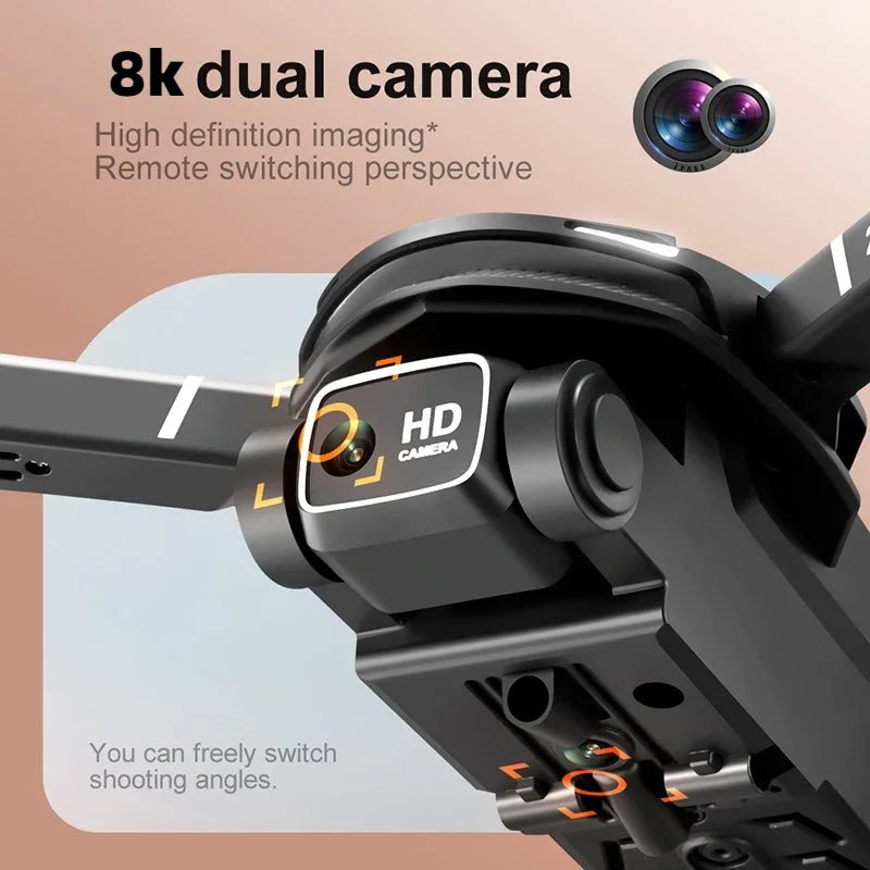 2026New V88 8K Professional Aerial Dual-Camera Omnidirectional Obstacle Avoidance Mini Drone GPS Folding Quadcopter 10km Toys