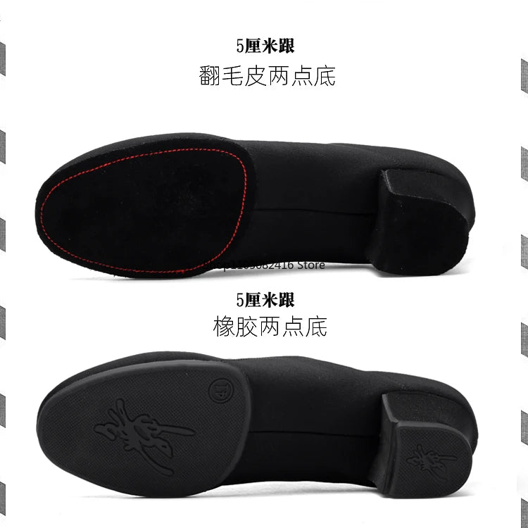 Mens Dance Shoes  Outdoor Indoor Ballroom Waltz Dance Shoes Adult Black Tango Jazz Modern Dance Shoes
