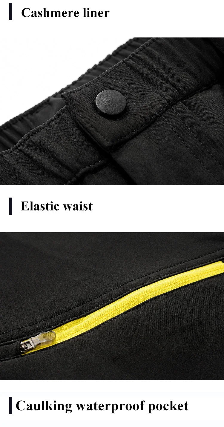 Winter Women Ski Pants Outdoor Windproof Waterproof  Warm 2 in 1 Snow Trousers  Female Ski Snowboard Pants Brand
