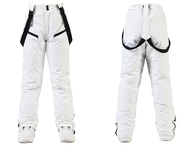 Winter Unisex Ski Pants Windproof Waterproof Snowboard Wear Outdoor Warm Snow Sports Pants Men Women Skiing Trousers