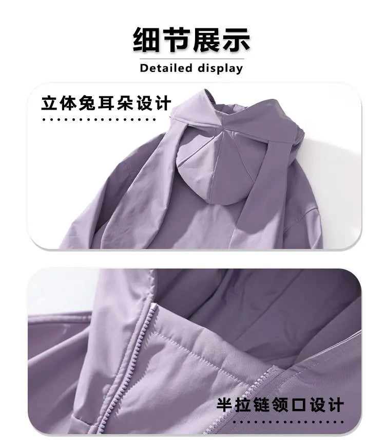 New Trendy Windproof And Warm Rabbit Ear Snow Clothes Men's And Women's Velvet Ski Clothes Set Couple Snow Clothes