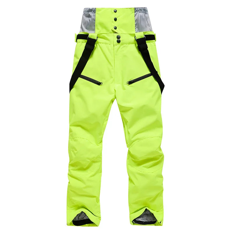 Winter Unisex Ski Pants Windproof Waterproof Snowboard Wear Outdoor Warm Snow Sports Pants Men Women Skiing Trousers