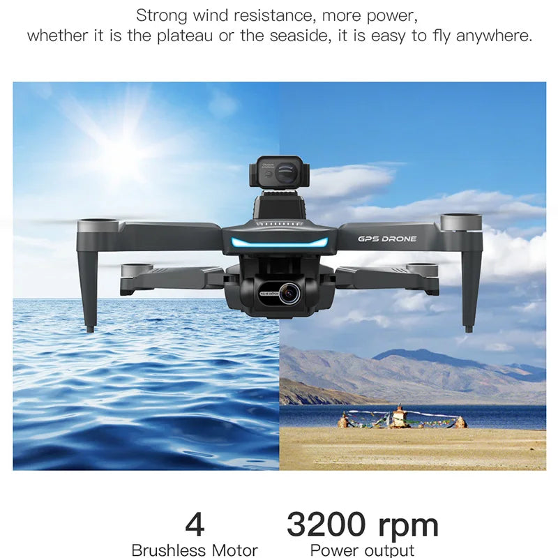 L200 PRO MAX Drone GPS 8K Professional 2-Axis PTZ HD Dual Camera 5G WIFI FPV 360° Laser Obstacle Avoidance Brushless Motor Dron