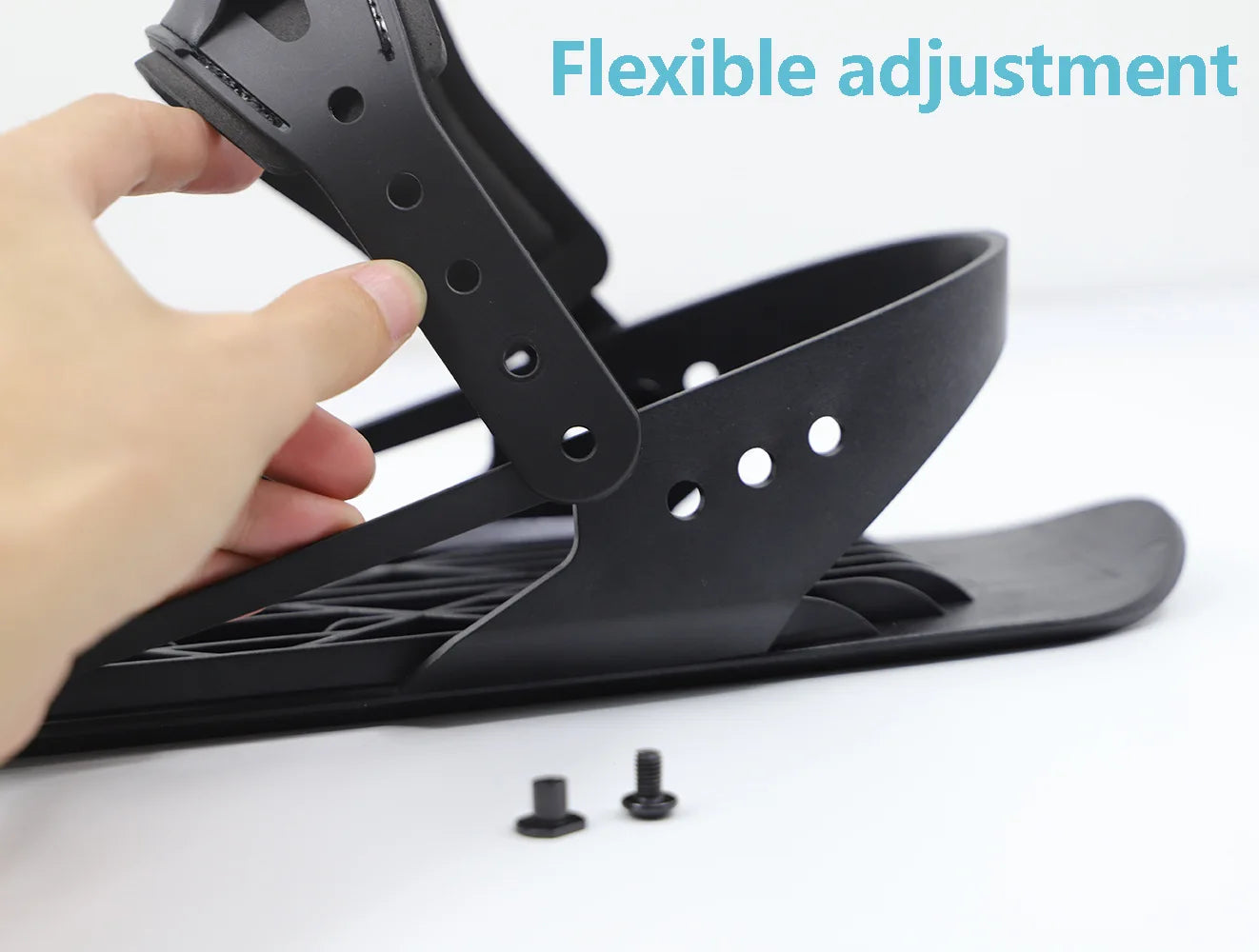 Mini Short Ski Skates Skis Boots Skiboards Adjuatable Adults Short Shoe Snowblades Portable for Winter Outdoor Sports Snow Board