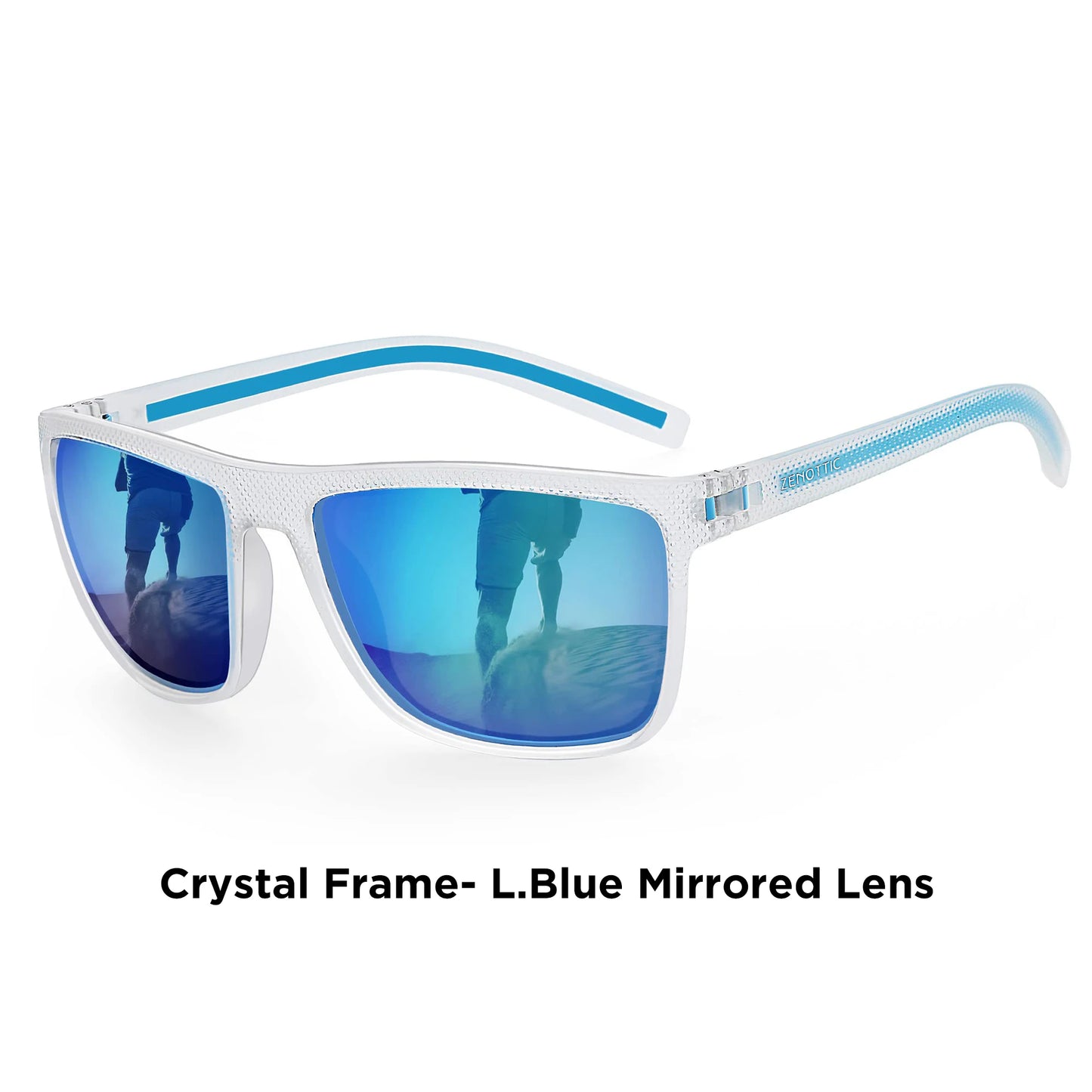 ZENOTTIC Retro Square Polarized Prescription Sunglasses Fashion Lightweight TR90 Progressive Optical Sun Glasses for Women Men