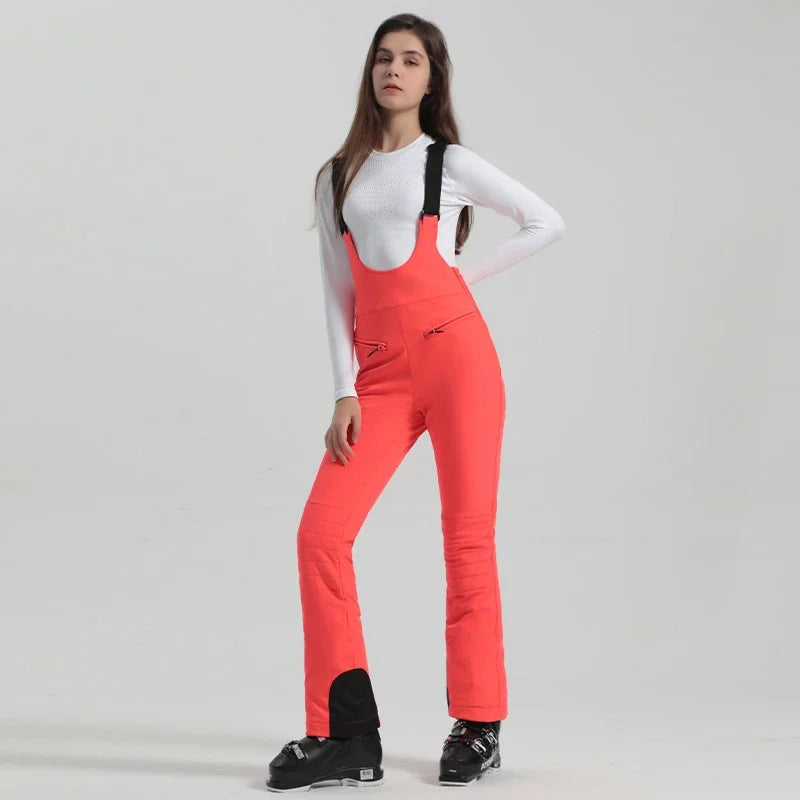 Winter New Skiing Pants 2025 Female Slim Snow Trousers Women Sport Windproof Ski Overalls Outdoor Mountain Snowboard Jumpsuits