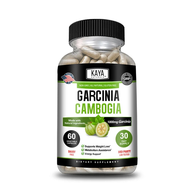 Garcinia Cambogia Extract Weight Loss Capsules Unisex supports weight loss and fat burning, cleansing