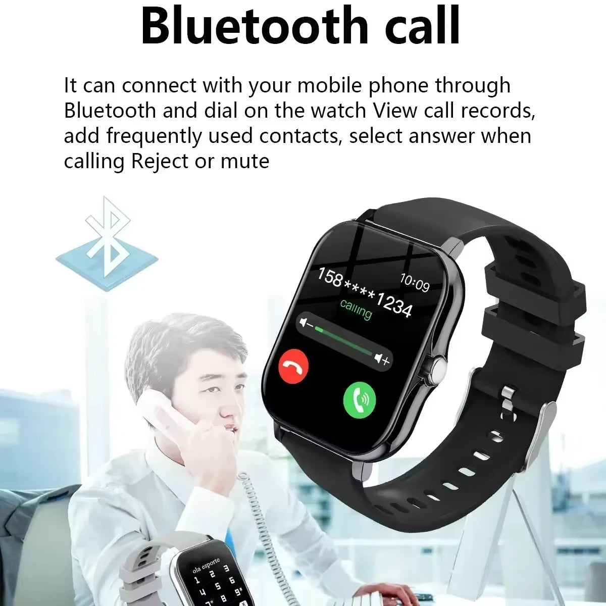 OPPO Hot Selling New Smart Watch For Men Women Newest Sport SmartWatch Faces Bluetooth Call Sports Fitness Phones Android iOS