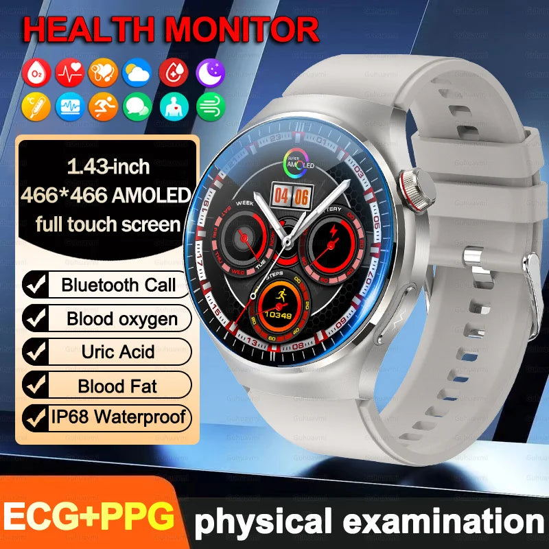 2026New high-end Smart Watch Men Women Health Measurement Blood Oxygen Bp physical examination call exercise ECG Smartwatch Man