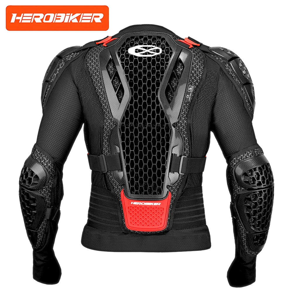 New Motocross Armor Jacket Off-Road Motorcycle Protection Gear Anti Crash Chest Back Padding Motorbike Jacket Pants CE Certified