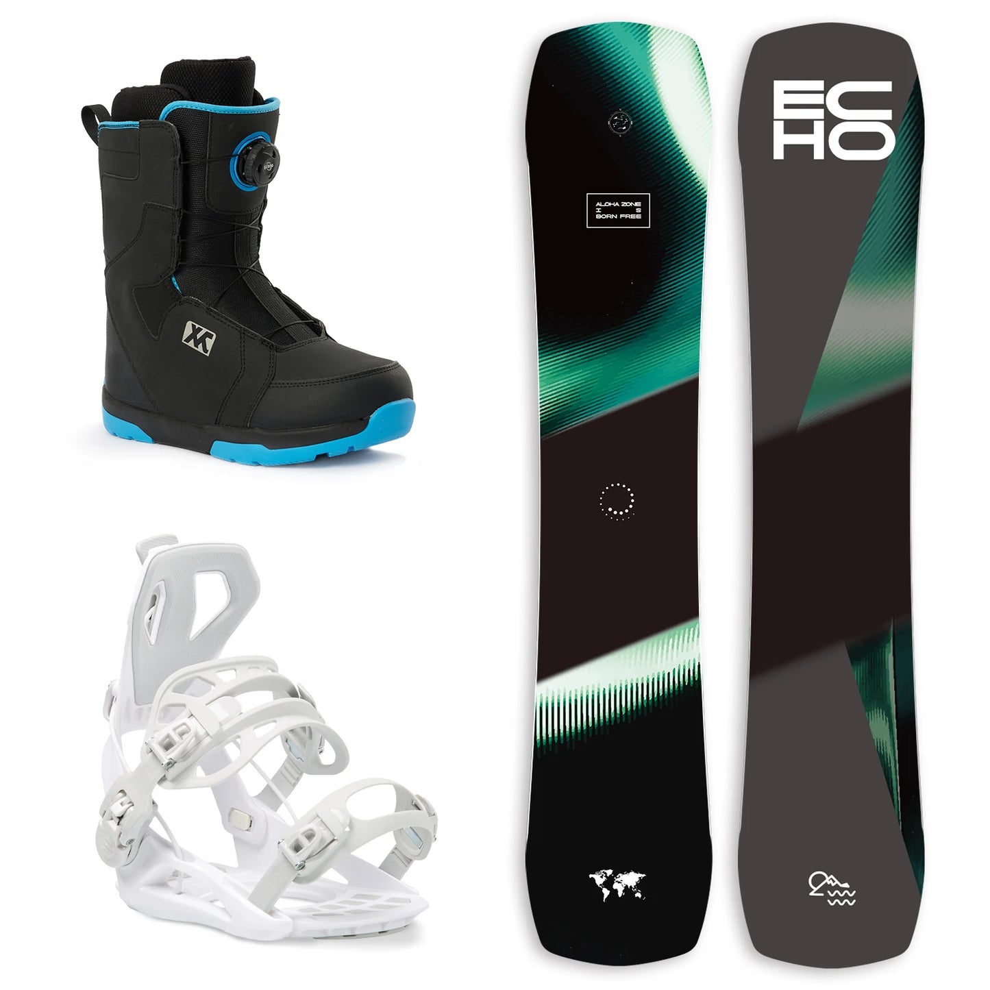 Full Set Snowboard Package with Bindings and Boots