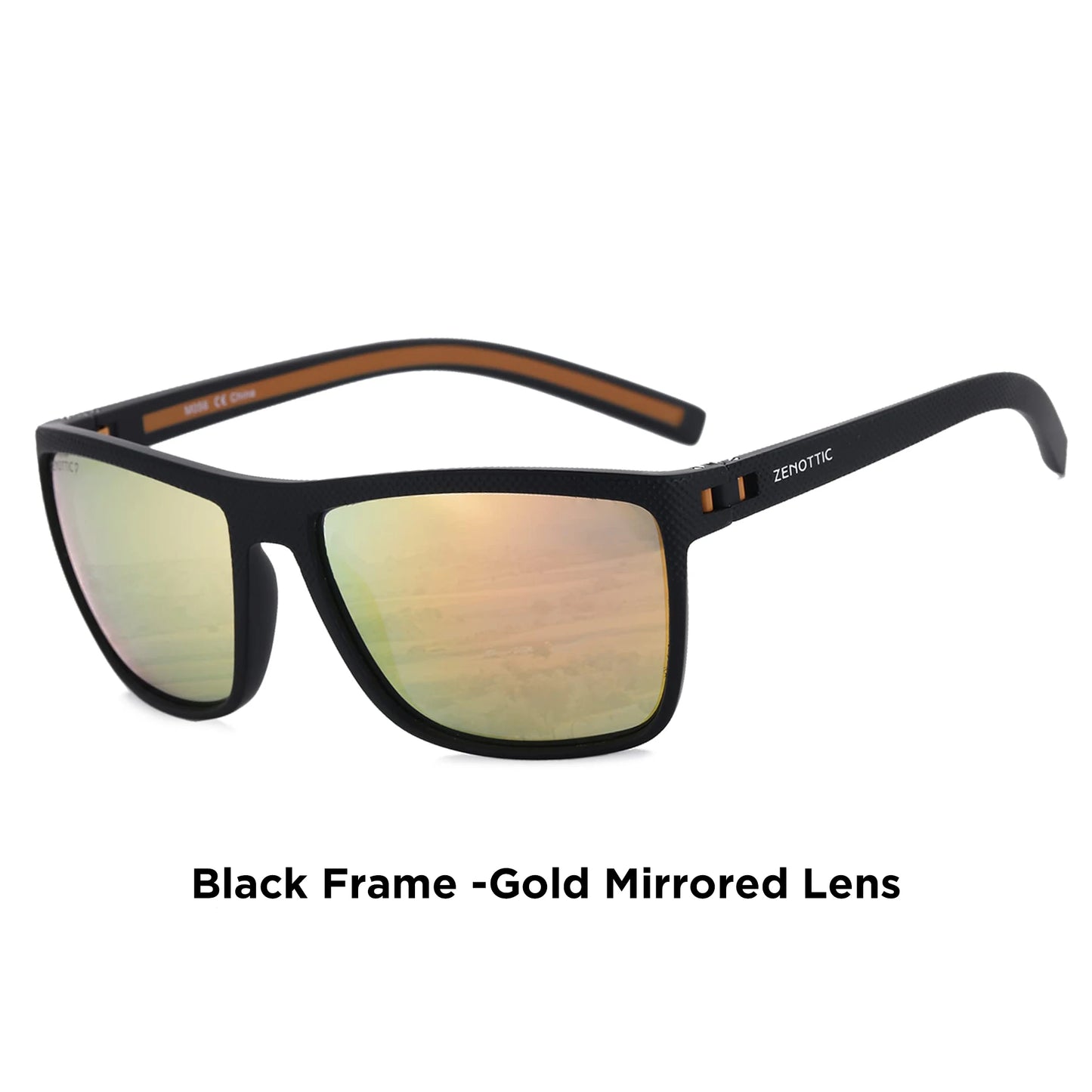 ZENOTTIC Retro Square Polarized Prescription Sunglasses Fashion Lightweight TR90 Progressive Optical Sun Glasses for Women Men
