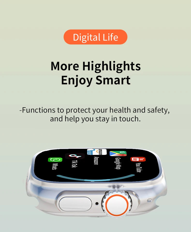 GoldenSpike S10 Ultra Max Smartwatch 5G Android Smart Watch With 2.26'' Amoled Screen 800W Rotary Camera Simcard Slot Video Call