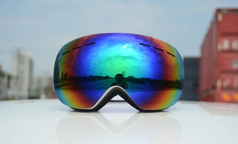 JSJM New Ski Goggles Men Women Double Layers Anti-Fog Big Ski  UV400 Glasses Protection Skiing Winter Snow Snowboard Goggles