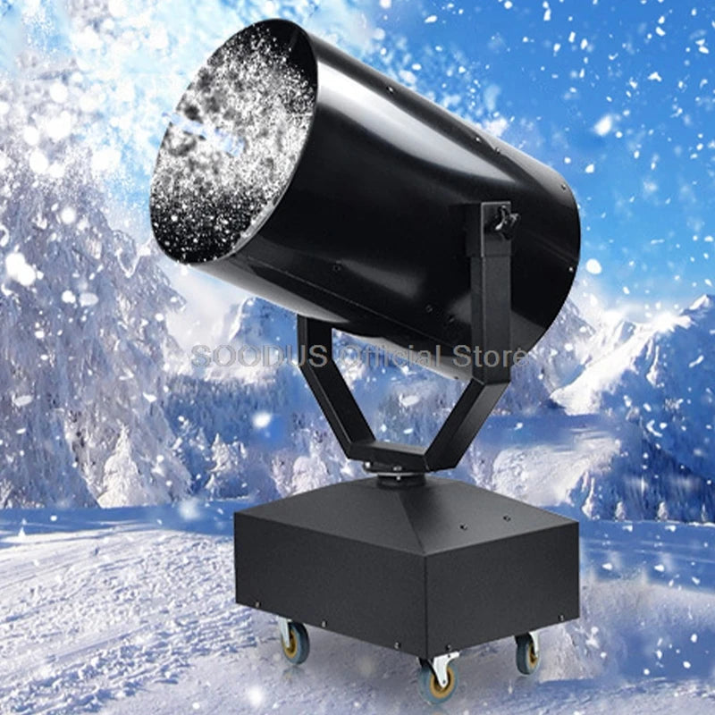 High Power Shaking Snow Machine Out Door Artificial Fake Snow Making Machine Snowflake Maker Moving Head For Party Event Stage