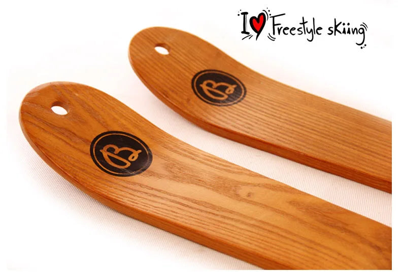 스키 Skis Manchurian Ash Wooden Snowboard Double Board Adults and Children Universal Snowboard Set Window Display лыжи горные