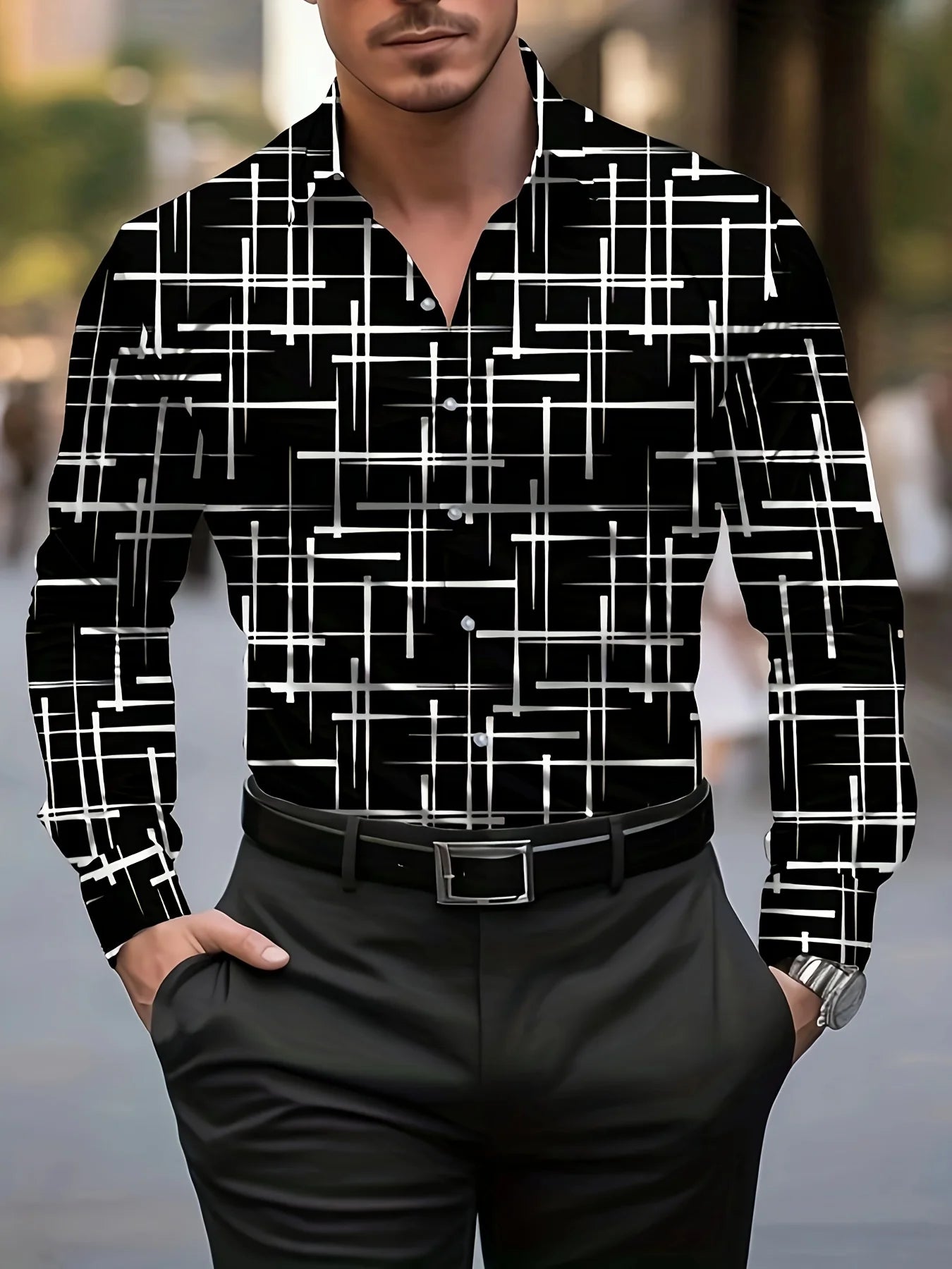 Men'S Stylish Red Floral Print Dress Shirt - Casual Long Sleeve Button-Up Design Spring Fashion Shirt Floral Print Shirt