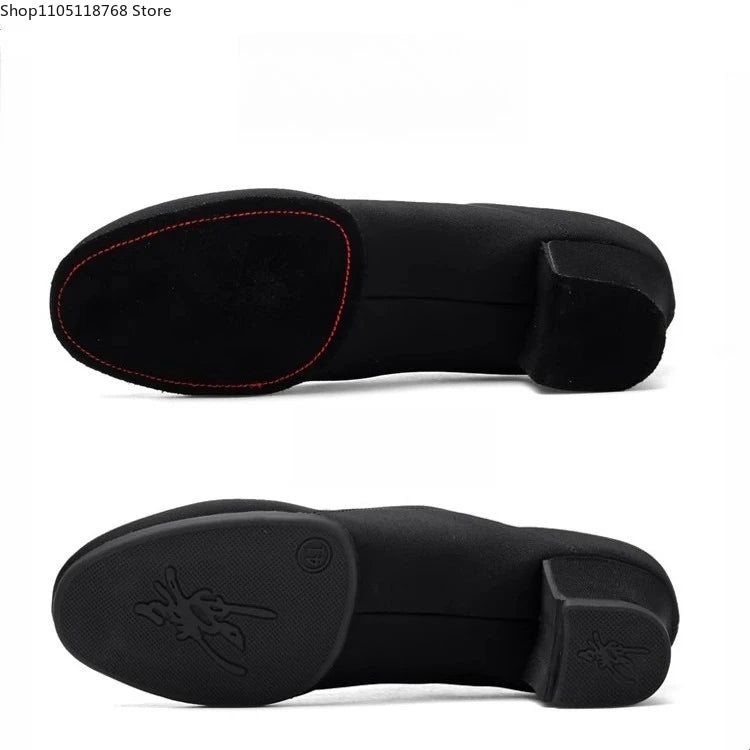 Mens Dance Shoes  Outdoor Indoor Ballroom Waltz Dance Shoes Adult Black Tango Jazz Modern Dance Shoes