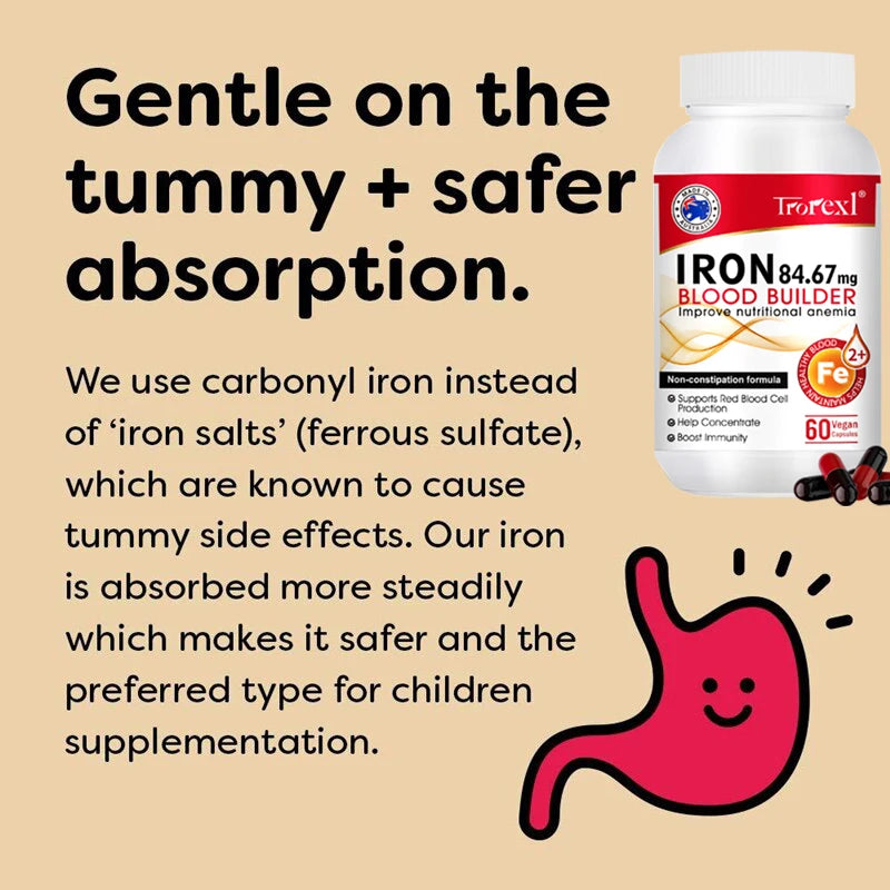 Iron Blood Builder Supplement for Women Nutritional Anemia, Iron Levels, Enhance Immunity Pills for Women Boosting Hemoglobin