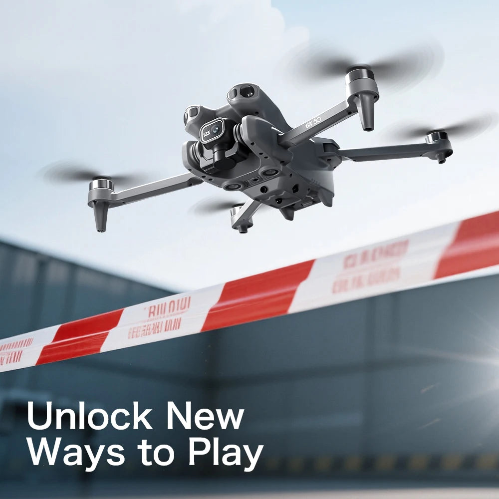 Original GT50 Drone Dual Camera 5G 8K Aerial Aircraft Obstacle Avoidance UAV Fixed GPS Remote Control  Foldable Quadcopter Gifts