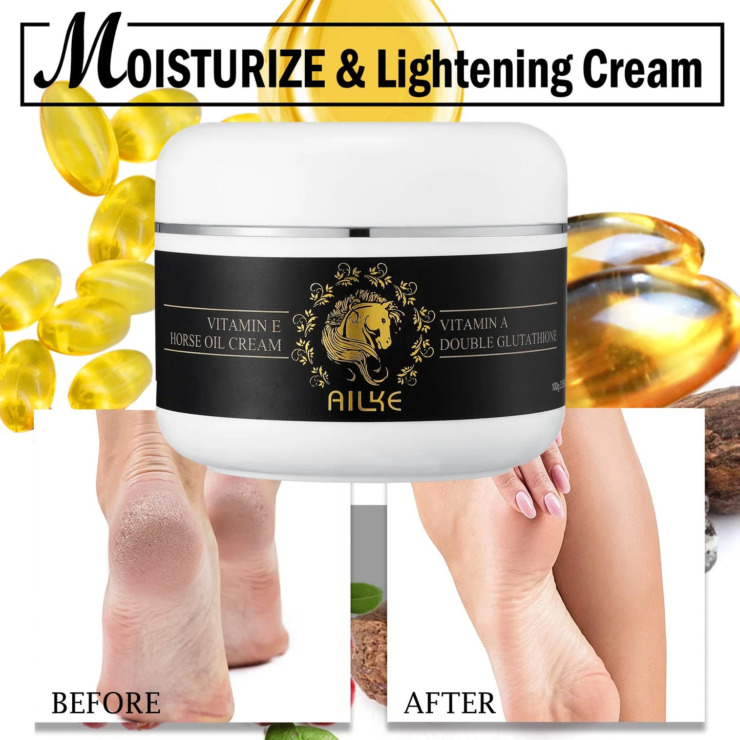 AILKE Collagen Whitening Set For All Skin Types, Lightening, Reduce Dark Spots, Freckles, Hyperpigmentation, Even Skin Tone