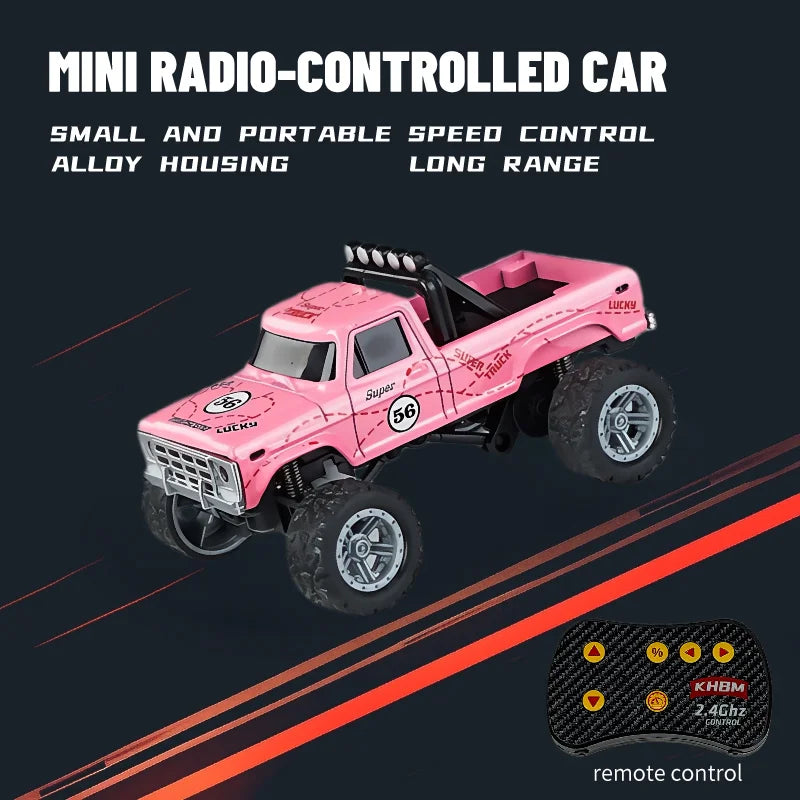 New RC Car MINI Alloy 1/64 Remote Control Car Convenient to Carry 60 Minutes of Work Time Children's Gifts Electronic Toys