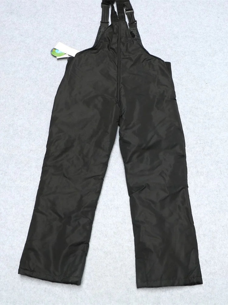 Winter Outdoor Profional Ski Pants Windproof Waterproof Cotton Lined Cargo Straight Leg Men's Ski Trousers