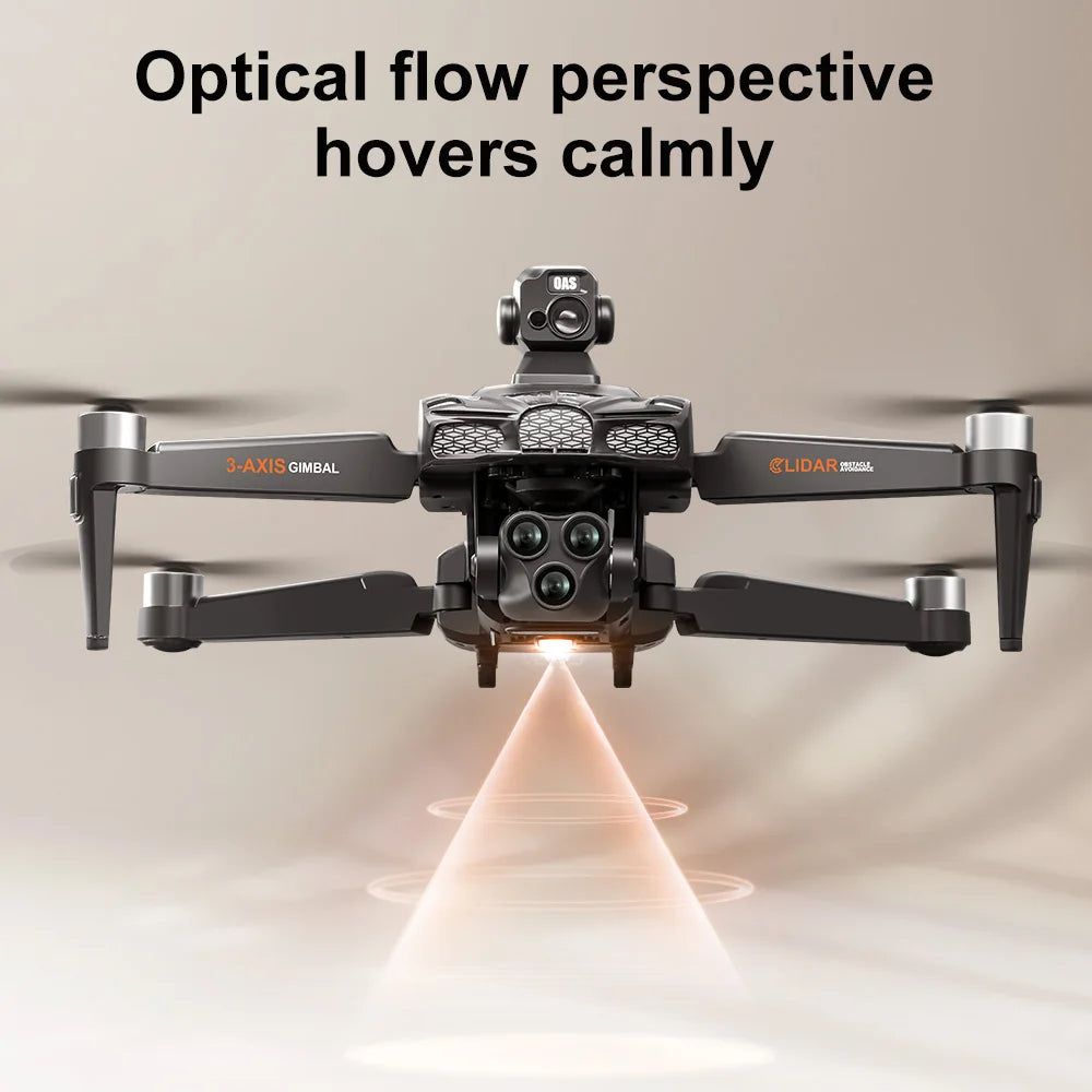V668 GPS Drone 8K Professional 3-Axis PTZ HD Three Camera 5G WIFI FPV Dron Obstacle Avoidance Brushless Motor RC Quadcopter Toys