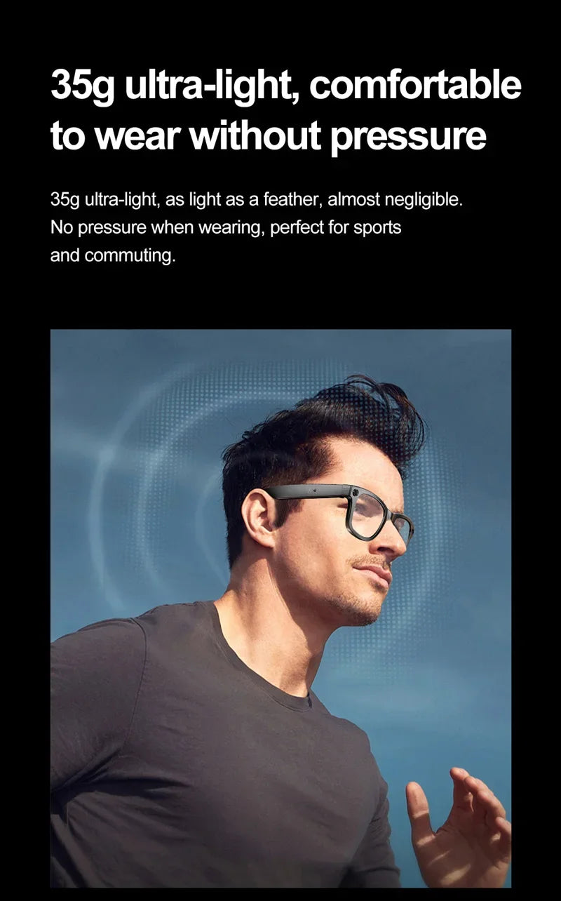 OnePlus AI Smart Glasses Photo Sense Camera Bluetooth Music Call Intelligent Recording Ip65 Waterproof Bluetooth Glasses New