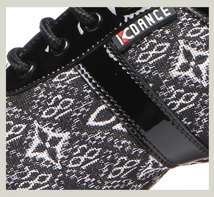 Latin Dance Shoes Women/Men Ballroom Tango Modern Dance Sneaker Adults Jazz Training Lace-Up Dancing Shoes