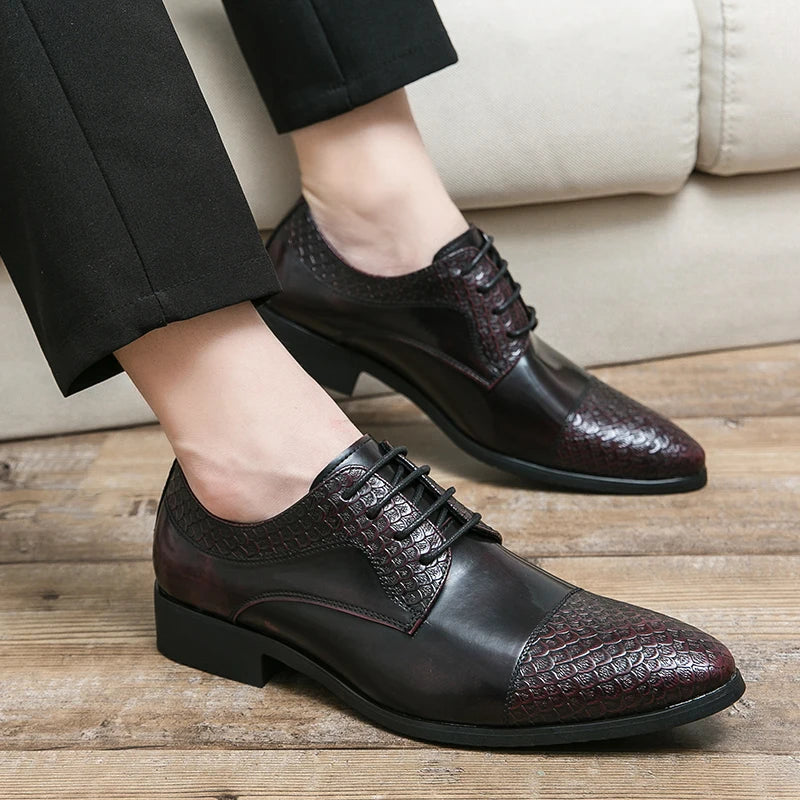 Dress Shoes Man Classic Casual Business Leather Shoes Men Formal Wedding Office Leather Shoes For Men Social Shoe Male
