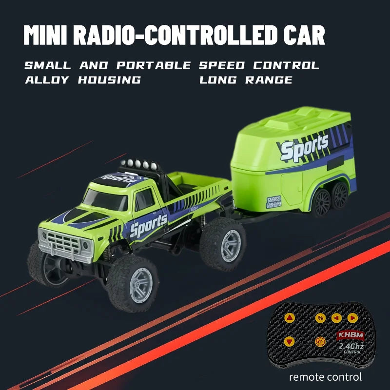 New RC Car MINI Alloy 1/64 Remote Control Car Convenient to Carry 60 Minutes of Work Time Children's Gifts Electronic Toys