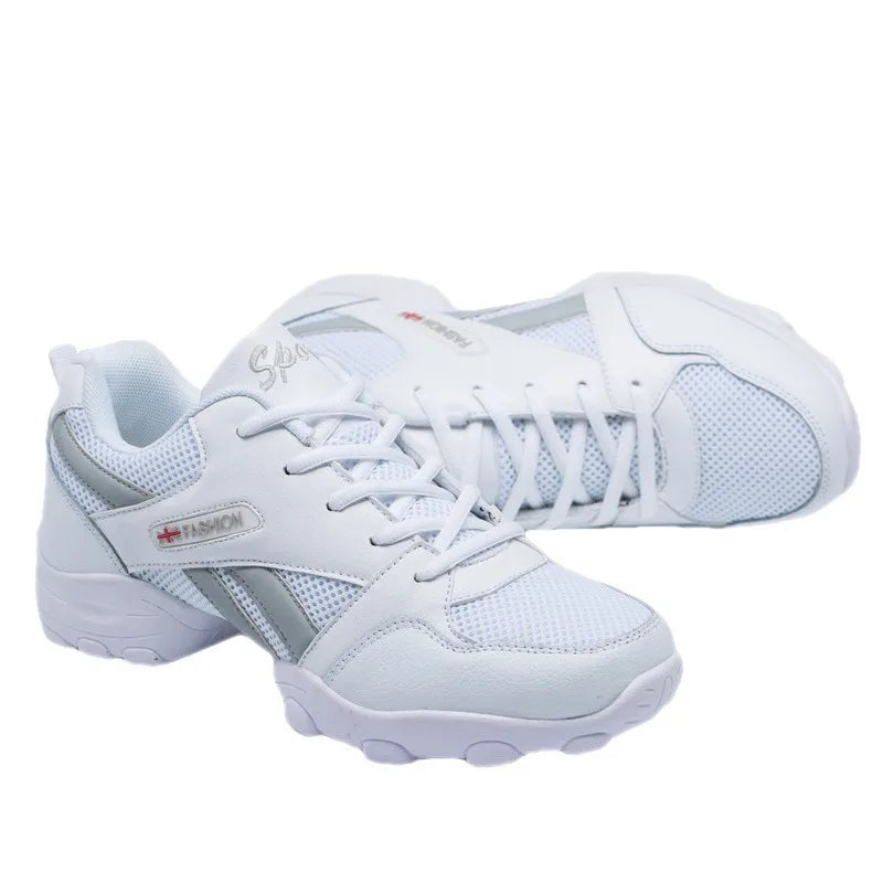 New Soft Sole Men Sports Anti-skid Square Dance Shoes Sneakers Net Jazz Shoe Fitness Team Performance Shoes