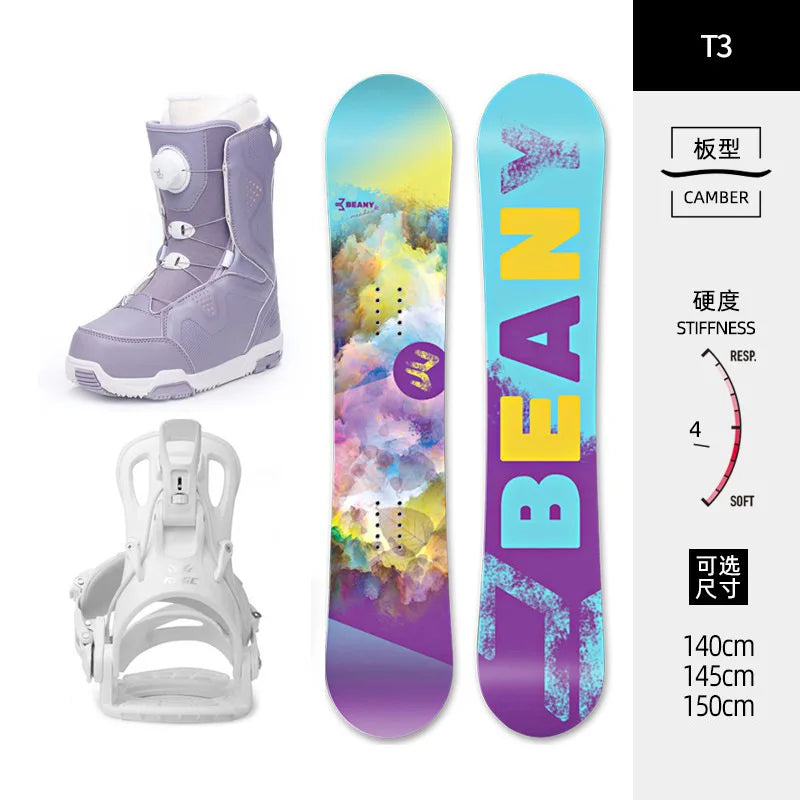 Snowboard set full set, adult, fast wear retainer, snowboard shoes all-round board