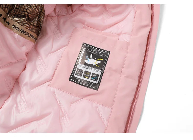 Autumn And Winter Outdoor Graphene Couple Style Lock-Iin And Warm Fashion Casual Simple Contrast Color Hooded Cotton Coat