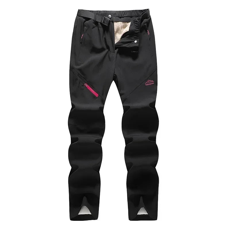 Winter Women Ski Pants Outdoor Windproof Waterproof  Warm 2 in 1 Snow Trousers  Female Ski Snowboard Pants Brand