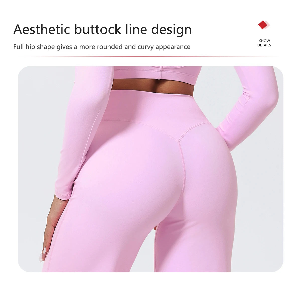 Hearuisavy Women Straight-Leg Sports Pants Gym Clothing Naked Feeling Compression Wide Leg Yoga Leggings Pilates Fitness Tights