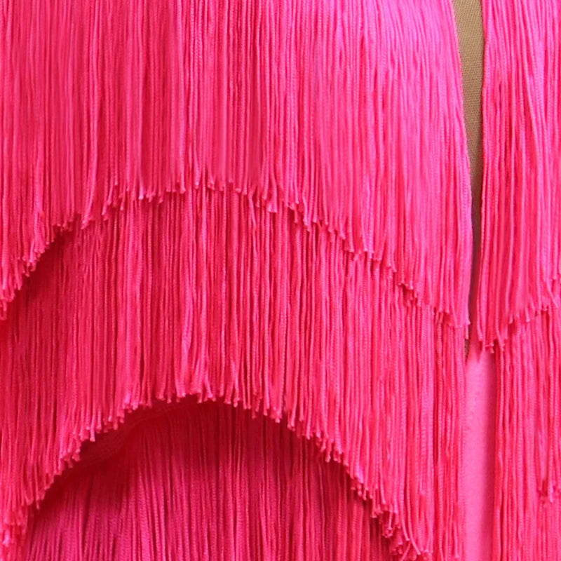 2026 Latin Dance Dresses Woman Clothes Sexy Practice Wear Suit Sport Costume Dancewear Stage Prom Girls Fringed Party Sexy Skirt