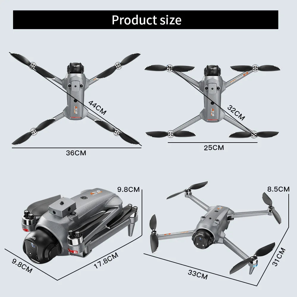 AE20 Drone Remote Control Brushless Motor Screen Lifting Obstacle Avoidance GPS Intelligent Positioning Remote Control Aircraft