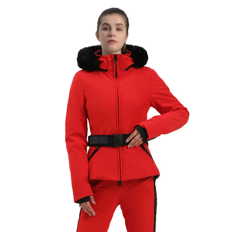Snowboard Jackets 2025 Mountain Winter Hooded Woman Snow Jackets Outdoor Skiing Jacket Sports Outerwear Windproof Warm Tracksuit