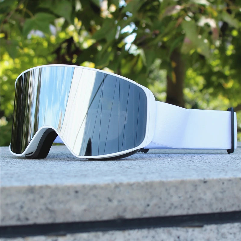 Magnetic Lens Snow Goggles Double Layer Anti-Fog UV Protection for Skiing Snowboarding High-definition Clarity Unisex Skiing