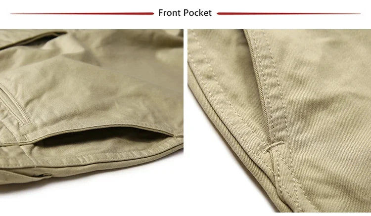 Rugged Bronson Army Chino Trousers 1942 Pattern Khakis Military Style Casual Pants