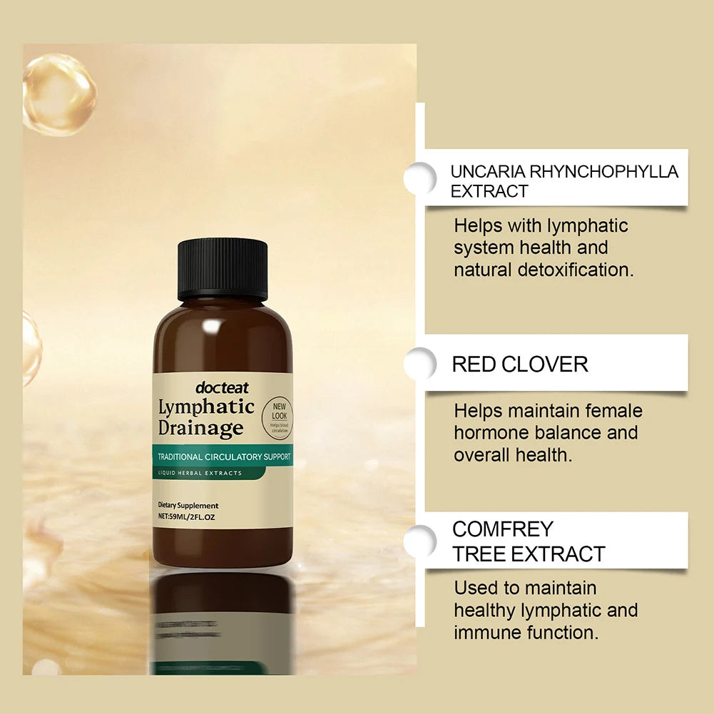 59ml Lymphatic Drainage Liquid Drops  for Women Men Lymphatic Drainage Supplement For Immune Support Body Care Supplies