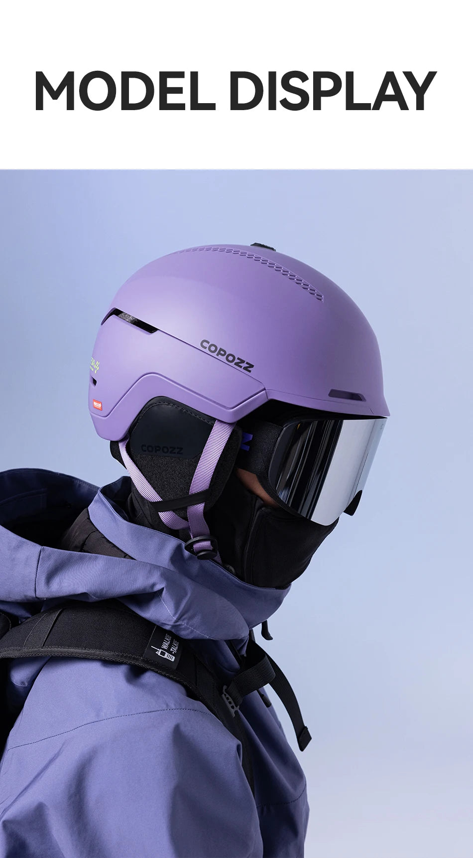 COPOZZ Winter Ski Helmet One-piece Adult Universal Snow Helmet Skating Ski Snowboard Outdoor Sports Helmets with RECCO Reflector