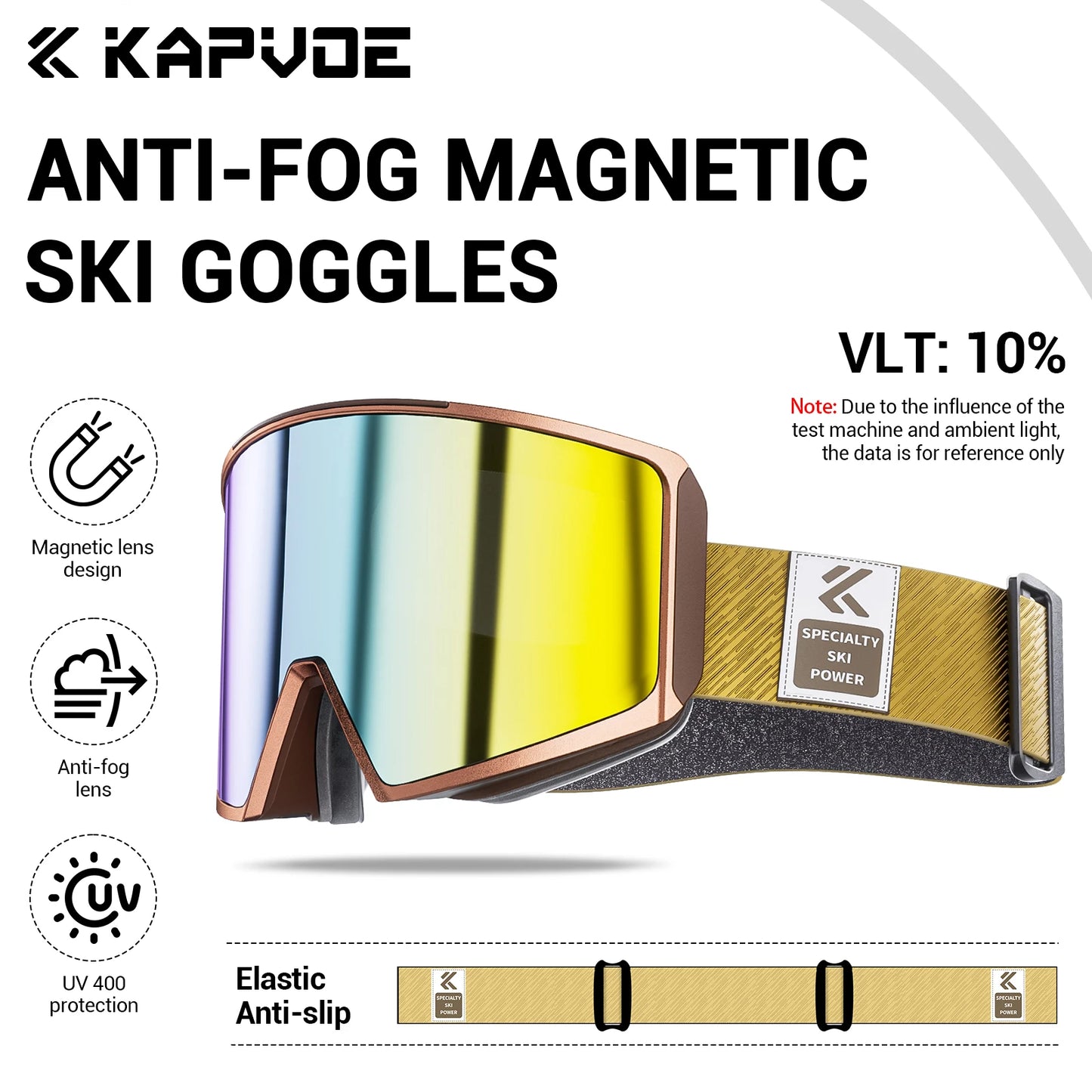 Kapvoe Winter Photochromic Ski Goggle Snow Anti-Fog Sunglasses Snowboard Mask for Men Women Eyewear UV400 Glasses Snowmobile