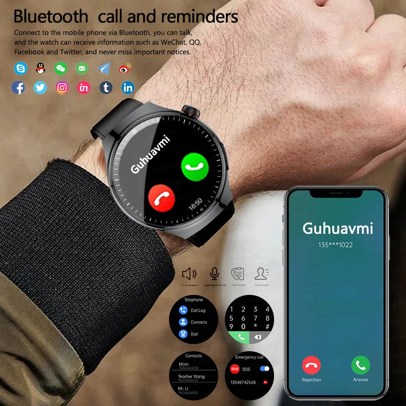 2026New high-end Smart Watch Men Women Health Measurement Blood Oxygen Bp physical examination call exercise ECG Smartwatch Man