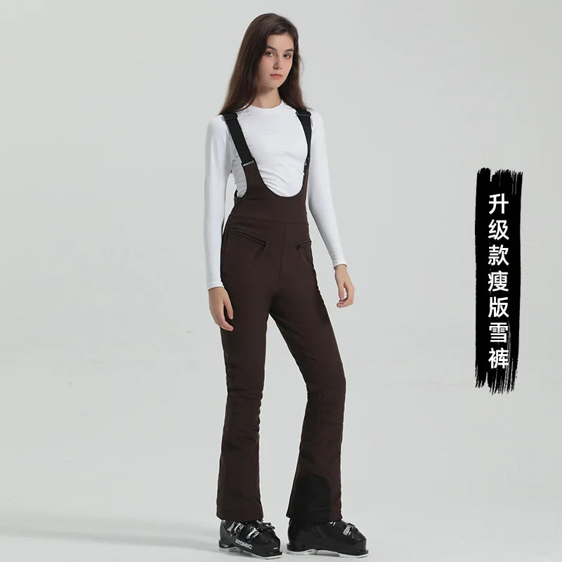 GSOU SNOW Women's Skiing Pants Warm Outdoor Sport Working Clothes Waterproof Snow Elasticity Trousers Winter Snow Snowboard Pant