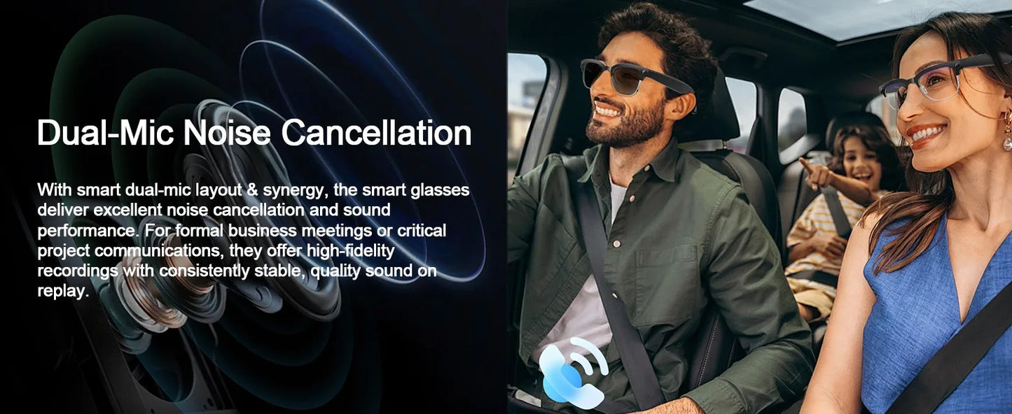 2025 New Upgrade Smart Glasses With Camera Video Recording AI Photo Recognition Bluetooth Call Translation Voice Sunglasses Man