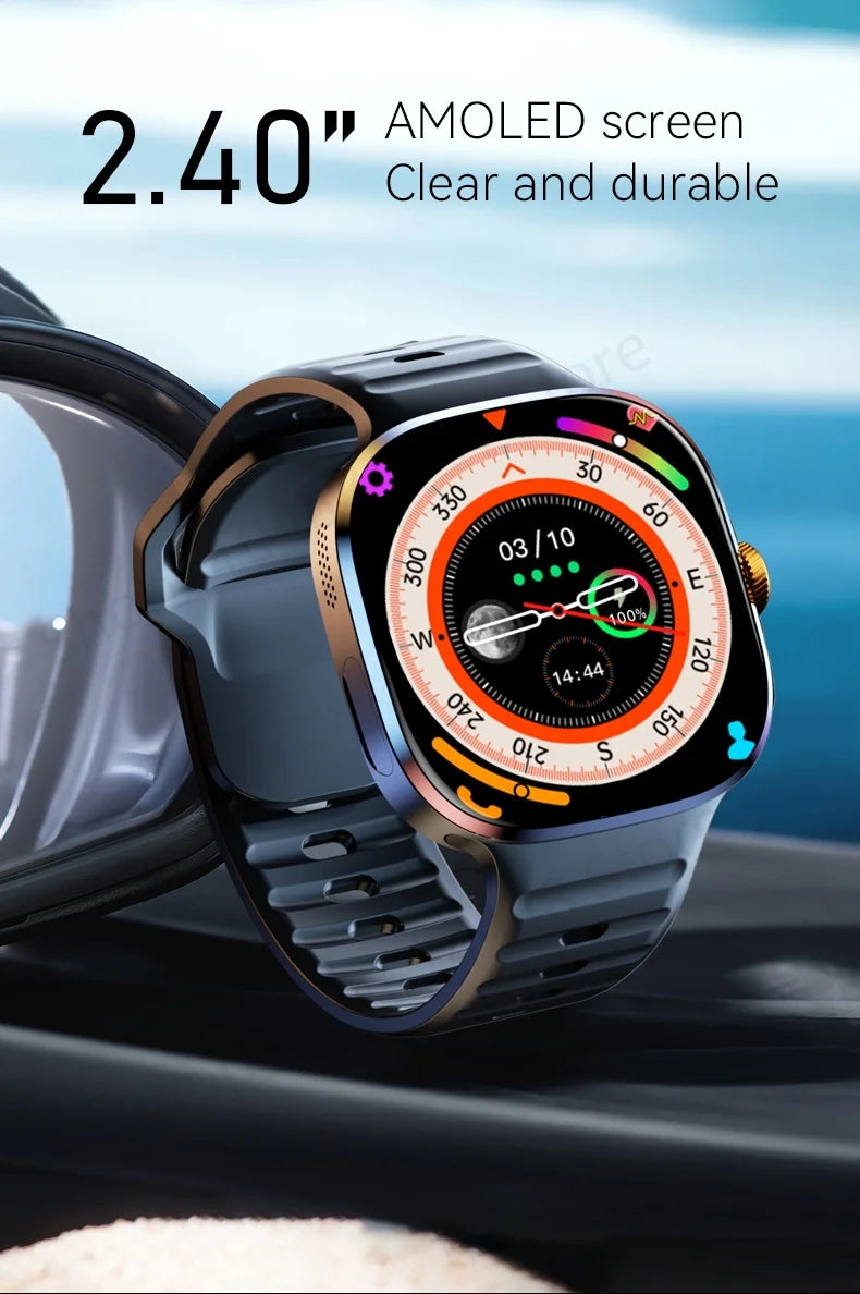 M99 Smart Watch Android 10.0 Smartwatch With Sim Card Rotary Camera GPS WIFI Compass 512GB Storage 2.4inch larger Amoled Screen